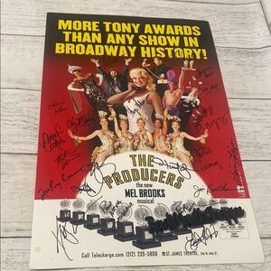 The Producers Broadway New York City Signed Production Poster